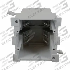 CANTEX Electrical Box: PVC, Nonmetallic Material & Nominal Size, 2 Gangs, 3 1/2 in Box Dp (MPN EZ34DO-HW). Key specifications — Brand: CANTEX; Bracket Style: Without Bracket; Clamp Style: Without Clamps.
