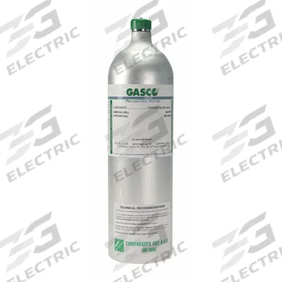 GASCO Calibration Gas: Nitrogen, Disposable, +/-5% Accuracy, NO, Calibration Gas - Calibration Gases for Portable Gas Detectors
