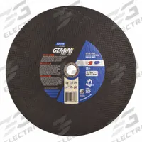 NORTON Abrasive Cut-Off Wheel: Type 1, 14" x 3/32" x 1", Aluminum Oxide, 36 Grit, Gemini Free Cut (MPN 66253306627). Key specifications — Brand: NORTON; Series: Gemini Free Cut.