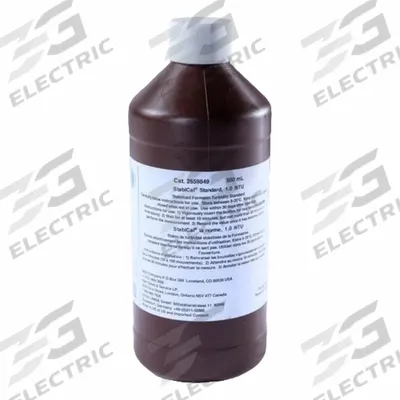 HACH Turbidity Standard: 500 mL Volume, 20 NTU, Bottle, Std, 2660149 - Turbidity Standards