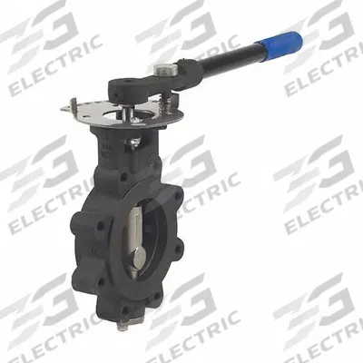 MILWAUKEE VALVE Butterfly Valve: For Steam Media, 2 1/2 in Pipe Size, Lug, 4 Bolt Holes - Carbon Steel High-Performance Butterfly Valves