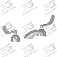 CHICAGO FAUCETS Low Arc Bathroom Faucet: 404, Cast Brass, Polished Chrome Finish, 2.2 gpm Flow Rate (MPN 404-V317ABCP). Key specifications — Includes: Mounting Hardware; Brand: CHICAGO FAUCETS; Series: 404.
