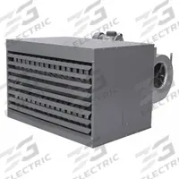 DAYTON Gas Wall and Ceiling Unit Heater: 300,000 BtuH Heating Capacity Input, Blower, 6 in Flue Dia (MPN 55FG90). Key specifications — Fuel Type: Natural Gas; Combustion Type: Field Convertible; Brand: DAYTON; Fan Type: Blower; Gas Connection Size, Gas Connection Type: 3/4 in NPT, Male; Overall Dimensions - H x W x D: 34 in x 55-1/4 in x 53-3/8 in.