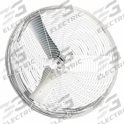 Dayton Mounted Fan: 36 in Blade Dia, 115/230V AC, 1/2 hp Motor HP, Ceiling/Wall Mount - Corrosion-Resistant Industrial Wall-Mount Fans