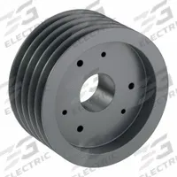 APPROVED VENDOR V-Belt Pulley: C105, 5 Groove, 10.9 in OD, Bushed Bore, E, For C/CX Belt Section (MPN 5C105E). Key specifications — Pulley Industry Number: C105; Pitch Diameter: 10.5 in (C); For Belt Section (broad, with similar types): C or CX.