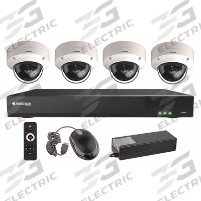 VITEK Video Surveillance Digital Systems: Dome, 4 Cameras Included, 2.8 mm Max Focal Lg - Video Surveillance Digital Systems w/ Cameras