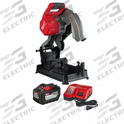 MILWAUKEE Chop Saw Kit: 5 in Round Cut Capacity @ 0 Deg., Metal, 12.0 Ah - Milwaukee Cordless Cut-Off Machines
