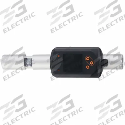 IFM Industrial Flowmeter: M12 Connector, 1/4 in DN8, 78.9 mm, PNP/NPN, Compressed Air - Industrial Flowmeters with Digital & Analog Output