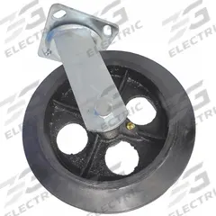 DAYTON Swivel Caster: 750 lb Load Capacity, 8 in Overall Lg, 2 in Overall Wd, Rubber/Steel, Black (MPN S004). Key specifications — Material: Rubber; Compatible Grainger Part Number: 4ZZ53C; Color: Black; Brand: DAYTON; Manufacturer Part Number: S004.