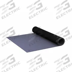STATICIDE Dissipative Table Mat: Rubber, Gray, Gray, 1,000,000,000 ohm Resist Rating - Max (MPN 7375DGYR2440). Key specifications — Color: Gray; Manufacturer Part Number: 7375DGYR2440; Includes: (2) 0.4in Female Snaps; Material: Rubber; Brand: STATICIDE; Mat Color: Gray.
