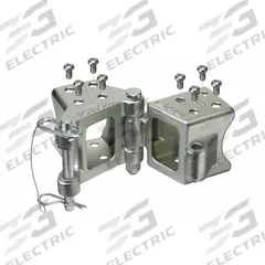 REESE Hinge Kit: 6 in Overall Lg, 3 in Overall Wd, 3 in Ht, 3 in Thick, All Mounting Hardware (MPN HDPB330101)