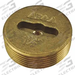 AB&A Cover: 4 in Overall Dia, 4 in Overall Ht, Brass, Brass, Brass, Screw-In (MPN 60365). Key specifications — Color: Brass; Brand: AB&A; Finish: Brass.