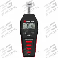 TRIPLETT Moisture Meter: Digital, LCD, Pinless, Wood, Ball Pinless, Ball-Type Probe, Not Certified (MPN MS300). Key specifications — Display Type: Digital; Probes Included: Ball Pinless; Features: Low Battery Indicator; Compatible Material: Wood; Digital Display Screen Type: LCD; Brand: TRIPLETT.