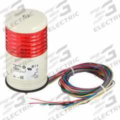 SCHNEIDER Tower Light Assembly: 1 Tier, Red, Sounder Tier Included, 120 13/16 mm Overall Ht (MPN XVC6B15SK). Key specifications — Manufacturer Part Number: XVC6B15SK; Brand: SCHNEIDER; Operating Voltage: 24V; Light Tier Color: Red.