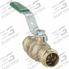 VIEGA PROPRESS Manual Two-Way Ball Valve: 3/4 in Size, Bronze, Straight, Press x Press, Two-Piece (MPN 79925). Key specifications — Brand: VIEGA PROPRESS; Handle: Lever.