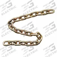 DAYTON Straight Chain: 3/8 in Chain Trade Size, 70 Chain Grade, Alloy Steel, Straight, Gold Chromate (MPN 1DJT3). Key specifications — Brand: DAYTON.