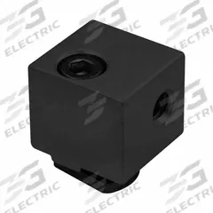 Mount Block: For Std Panel, Anodized, Black, Aluminum, Inch, 80/20 10 Series (MPN 2910-BLACK). Key specifications — Brand: 80/20; Includes Fasteners: Yes; Finish: Anodized; Material: Aluminum; Product Type: Mount Block; Compatible Series: 10 Series.