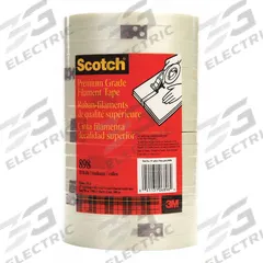 SCOTCH Strapping Tape: 6.6 mil Tape Thick, 1/2 in x 180 ft, Clear, 18 PK (MPN 898). Key specifications — Tape Series: 898; Brand: SCOTCH.