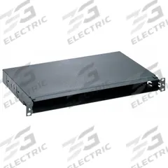 PANNET Fiber Mount Tray: Full-Wd, 1 RU, 11 3/16 in Dp, Black Powder Coated Steel, 1 3/4 in Ht (MPN FMT1). Key specifications — Brand: PANNET; For Use With: Panels; Rack Width Type: Full-Width.