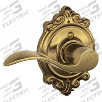 SCHLAGE Door Lockset: Dummy Lever Locksets, Brass, ADA Compliant (MPN F170 ACC 609 BRK LH). Key specifications — Ligature Resistance: Not Ligature-Resistant; Brand: SCHLAGE; Visual Indicator Message: No Message; Lockset Style: Accent; ADA Compliant: Yes; Finish: Satin Brass, Blackened, Satin Relieved, Clear Coated : Brass.