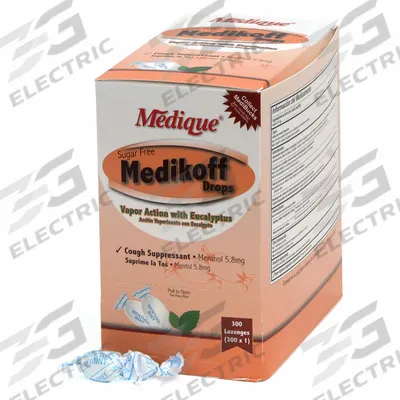 MEDIQUE Cough Drop: Menthol, 300 Individual Doses, Menthol, Drop - Cough Drops