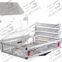 APEX Cargo Carrier: Cargo Carrier with Ramp, Ramp Included, Aluminum, 7 1/2 in Overall Ht, III/IV (MPN ACC500-DLX). Key specifications — Brand: APEX; Color: Silver; Compatible Hitch Class: IV; Foldability: Foldable; Material: Aluminum; Product Type: Cargo Carrier with Ramp.