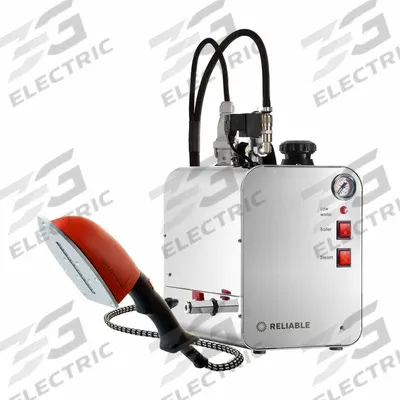 RELIABLE Pressurized Steam Cleaner With Wand: 6 hr Steam Time, 12 1/4 in Overall Lg - Garment Steamers