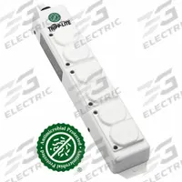 TRIPP LITE Outlet Strip: 6 Outlets, 6 ft Cord Lg, 15 A Current, UL 2930, White, 5-15P, 2 1/2 in Wd (MPN PS-606-HGDG). Key specifications — Brand: TRIPP LITE; Mounting Style: Screw.