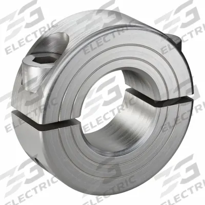 RULAND MANUFACTURING Shaft Collar: 2-Piece, Metric with Inch Bore, Round, Clamp-On - Stainless Steel Shaft Collars
