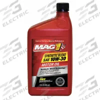 MAG 1 Engine Oil: Synthetic Blend, Not Biodegradable, 1 qt Size, Bottle, 10W-30, FMX (MPN MAG64839). Key specifications — SAE Grade: 10W-30; Brand: MAG 1; Biodegradable: Not Biodegradable; Compatible Engine Type: Gasoline Engines; Compatible Vehicle Type: Light Duty Trucks; Oil Series: FMX.