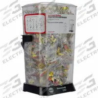 HOWARD LEIGHT BY PIP Earplug Dispenser: Dispenser with Refill, Contoured-T, 32 dB NRR, 400 PK (MPN HL400-LL-30-AM). Key specifications — Earplug Color_Original: Red/Yellow; Capacity - Pairs of Earplugs: 400 Pairs; Dispenser Mounting Style - MERCH: Table Top and Wall; Brand: HOWARD LEIGHT BY PIP.
