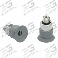 SCHMALZ Vacuum Pad Assembly: M5, 11.2 mm Pad Dia, NBR, 55 A, Gray, 13.4 mm Pad Ht (MPN 10.01.01.14153). Key specifications — attr1019168: 55 A; attr1019165: 10.01.01.14153; attr1019167: SCHMALZ; attr1019180: Gray.