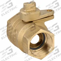JOMAR VALVE Manual Two-Way Ball Valve: 2 in, Brass, Straight, FNPT x FNPT, Full Port Ball Port (MPN 240-008B). Key specifications — Brand: JOMAR VALVE; Handle: Locking Tee.
