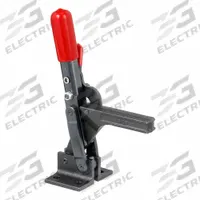 DE-STA-CO Vertical Hold-Down Clamp: Locking Vertical Handle, Flange Base Mounting, 3.13 in Arm Lg (MPN 5105-R). Key specifications — attr668198: DE-STA-CO.