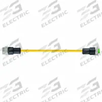Cordset: 7/8" Male Straight x Female Straight, 4 Pins, Yellow, PVC, 3 m Cable Lg, 16 AWG Wire Size (MPN 7700-A4A01-UBC0300). Key specifications — Cable Jacket Color: Yellow; Cable Jacket Material: PVC; IP Rating: IP68; Wire Size: 16 AWG; Brand: MURRELEKTRONIK.