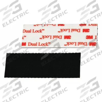 SCOTCH Hook-and-Loop Fastener: Strip, 1 in Overall Wd, 3 in Overall Lg, Self-Mating - Pre-Cut Strips