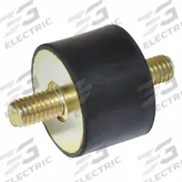 JW WINCO Vibration-Isolating Mount: Cylindrical, Natural Rubber, Male x Male Style (MPN 351.1-38-19-5/16-55). Key specifications — Isolator Body Material: Natural Rubber.