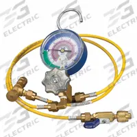 YELLOW JACKET Manifold Gauge: 1 Valves, Series Single Valve, 3 1/8 in Gauge, For R-290/R-600A (MPN 61004). Key specifications — Product Type: Manifold Gauge Set; For Refrigerant Type: R-600A; Brand: YELLOW JACKET; Gauge Boots: No; Sight Glass: No.