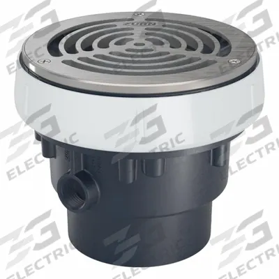 ZURN Floor Drain: 5 in Overall Dia, 6 in Grate Size, 4 in Nominal Pipe Size - Height Adjustable Floor Drains
