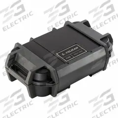 PELICAN Protective Case: Black, Stationary, 1.68 lb Wt, ABS/Polycarbonate (MPN R40). Key specifications — Closure Type: Dual-Pivot Hinge Latch; Material: ABS/Polycarbonate; Brand: PELICAN.