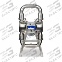 GRACO Electric Diaphragm Pump: Stainless Steel Body, Three Phase, 380-480V AC, 3 in, 18 ft Max. Head (MPN HE120-1502). Key specifications — Nameplate Voltage: 380-480V AC; Brand: GRACO; Surface Roughness: 32 Ra; Check Valve Material: SS; Seat Material: 316 SS.