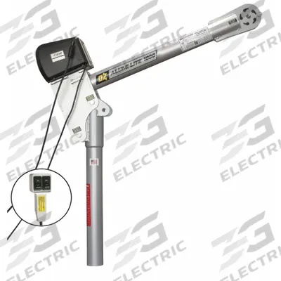 OZ LIFTING PRODUCTS Davit Crane: Aluminum, Electric, 1,000 lb Max. Load Capacity - Lightweight Aluminum Davit Cranes