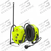 3M PELTOR LiteCom Plus Headset MT73H7B4610NA: Behind-the-Neck Earmuff, 27 dB NRR, Headset to Headset. Key specifications — Cup Color: Yellow; Intrinsically Safe: No; Connection Type: Headset to Headset; Compatible with Series: Universal; Two-Way Radio Communication Type - MERCH: Listen and Talk; Includes: Cable; Brand: 3M PELTOR; Foldable: No.
