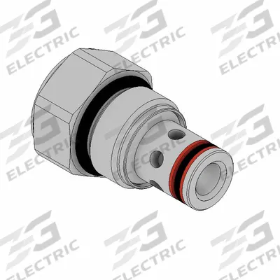 Parker Check Valve: Steel, Two-Way, C08-2 Valve Cavity Size, Pressure, 0.875 in Overall Lg - Cartridge Check Valves