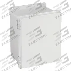 HOFFMAN Enclosure: Polyester, 10 in x 8 in x 4 in, NEMA 12/13/4/4X, Solid Cover, Hinged (MPN A1084PHC). Key specifications — Brand: HOFFMAN; Closure Method: Quick Release Latch; Enclosure Material: Polyester; Knockouts: Not Included.