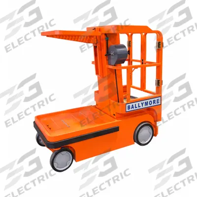 BALLYMORE Mobile Personnel Lift: Battery, Drivable, 10 ft Elevated Platform Ht - Drivable Stock Pickers