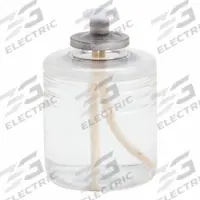STERNO Liquid Wax Candle: 50 hr Burn Time, Clear, 3 3/8 in Overall Ht, 2 1/4 in Overall Wd (MPN 30516). Key specifications — Application: Table Lighting; Jar Color: Clear; Brand: STERNO; Color: Clear; Material: Wax; Product Type: Liquid Wax Candle.