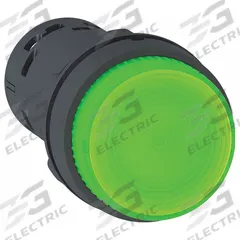 SCHNEIDER Extended Push Button: Green, 22 mm Mounting Size, Non-Metallic, Momentary (MPN XB7NW33M1). Key specifications — Brand: SCHNEIDER; Action: Momentary; Series: XB7; Push Button Material Type: Non-Metallic.