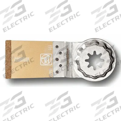 FEIN Oscillating Scraper Blade: 1 3/8 in Blade Wd, 3 13/16 in Blade Lg, Carbide Tipped - Starlock Plus Mounted Blades