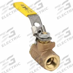 APOLLO Manual Two-Way Ball Valve: 3/8 in, Bronze, Straight, FNPT x FNPT, 600 psi Max. Pressure (CWP) (MPN 7010227). Key specifications — Brand: APOLLO; Handle: Locking Lever.